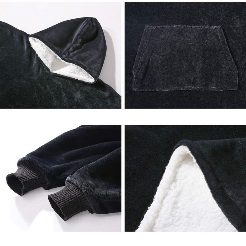 Sable | Sweatshirt-Decke mit Kapuze in Übergröße