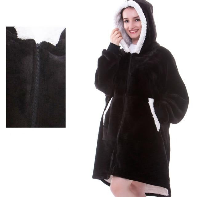 Sable | Sweatshirt-Decke mit Kapuze in Übergröße
