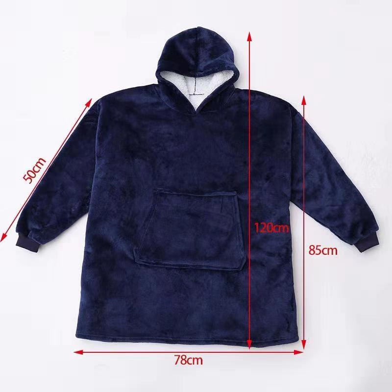 Sable | Sweatshirt-Decke mit Kapuze in Übergröße