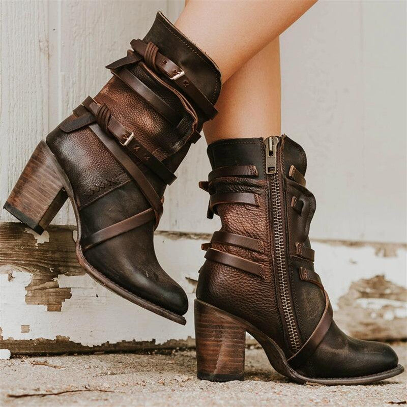 Elegante Winter-Lederstiefel für Damen – Wärme und Stil Perfekt Kombiniert