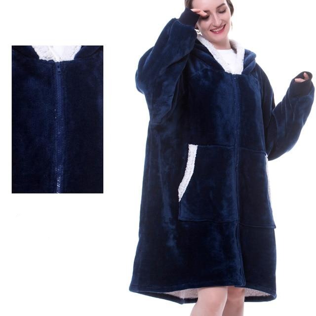 Sable | Sweatshirt-Decke mit Kapuze in Übergröße