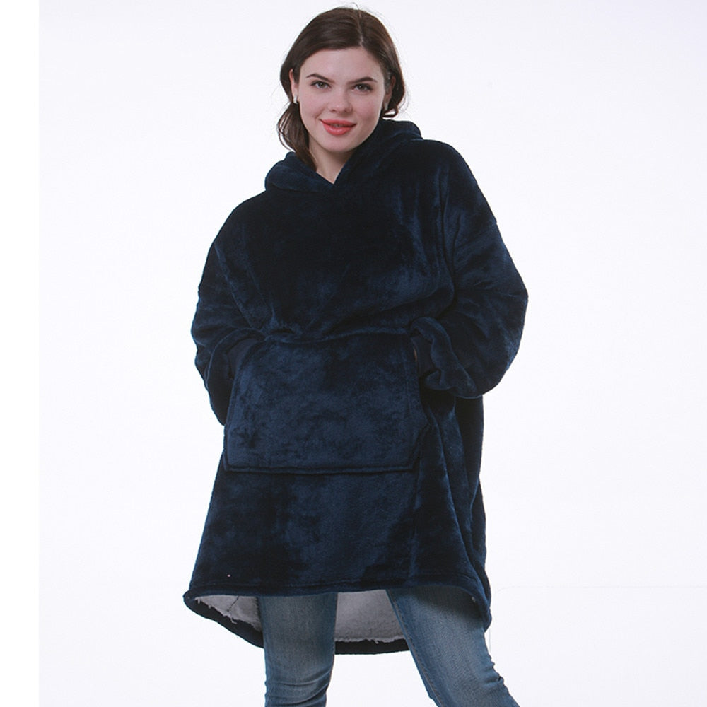 Sable | Sweatshirt-Decke mit Kapuze in Übergröße
