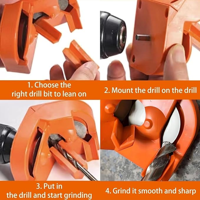 Bohrerschärfer Aufsatz für präzises Schärfen von Bohrern product image 4
