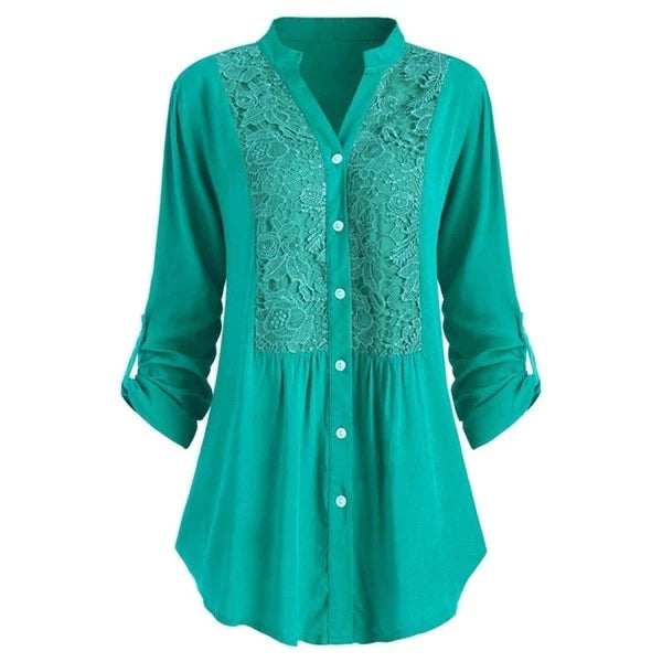 Kimberlyn | Lange Bluse mit Puffärmeln für Frauen