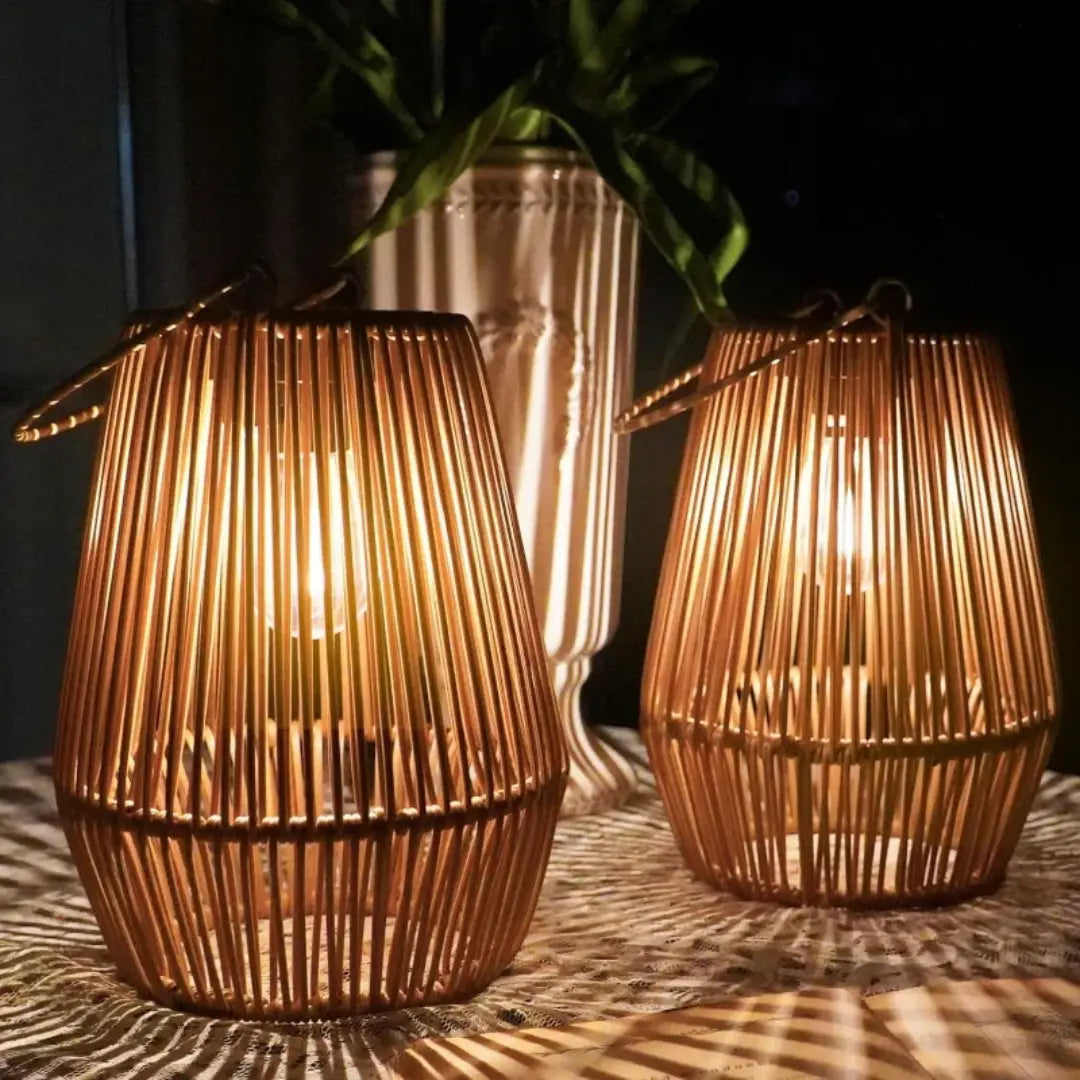 Rattan-Solarlaterne – Wasserdichtes LED-Licht für Garten & Terrasse product image 8