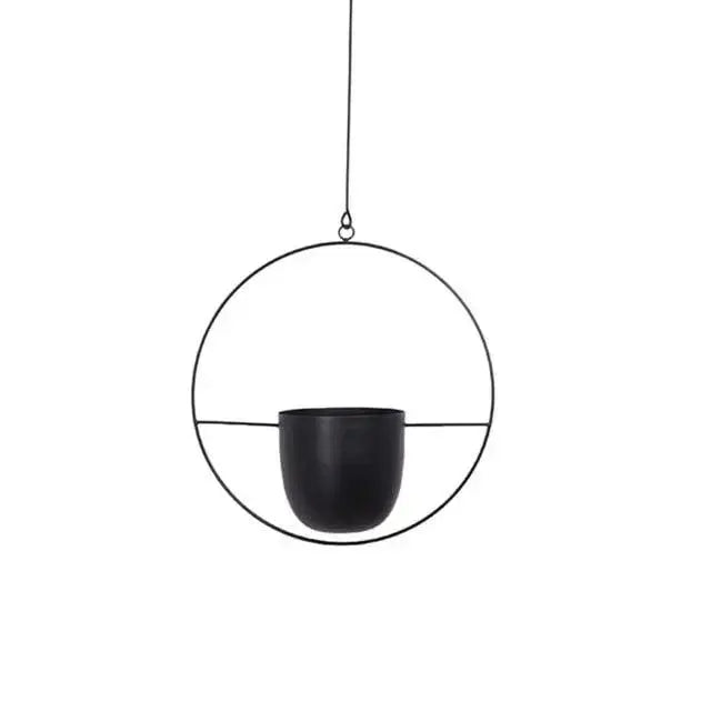 Hängepflanzgefäß aus Metall mit Kette – Ovaler oder Runder Rahmen product image 6