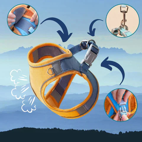 Katzengeschirr mit Leine – Komfortabler Sitz mit reflektierenden Sicherheitsstreifen product image 4