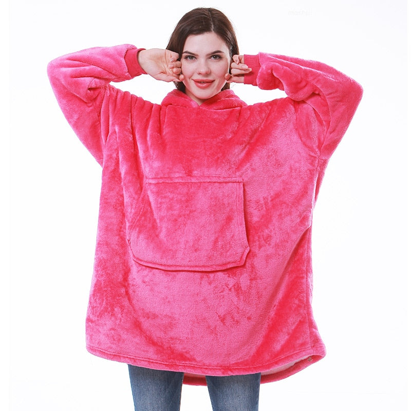 Sable | Sweatshirt-Decke mit Kapuze in Übergröße