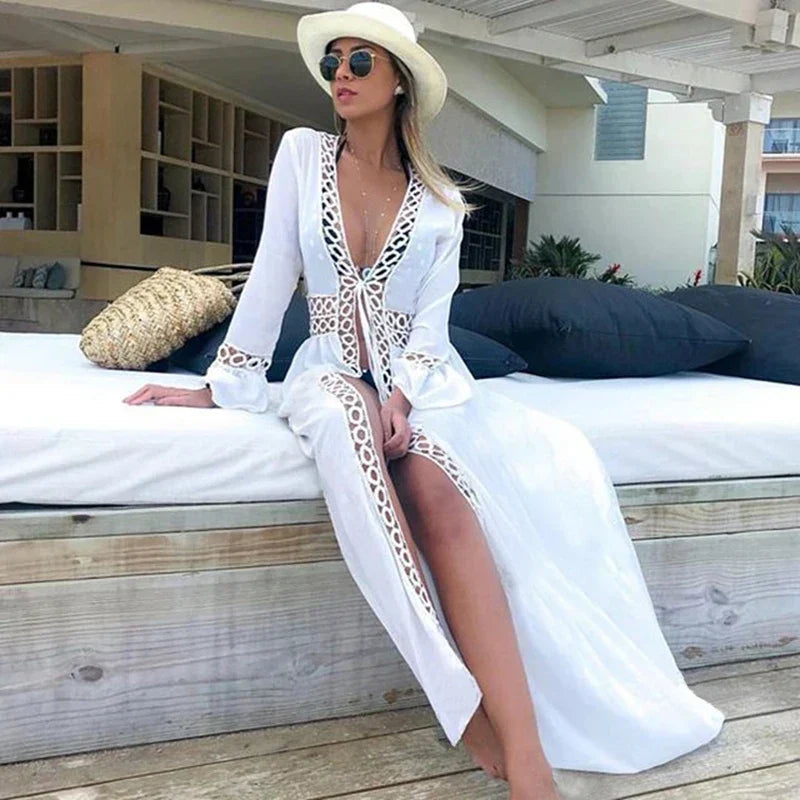 Sybilla | Gehäkelter Sommer Kaftan Damen