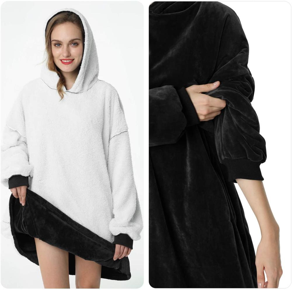 Sable | Sweatshirt-Decke mit Kapuze in Übergröße