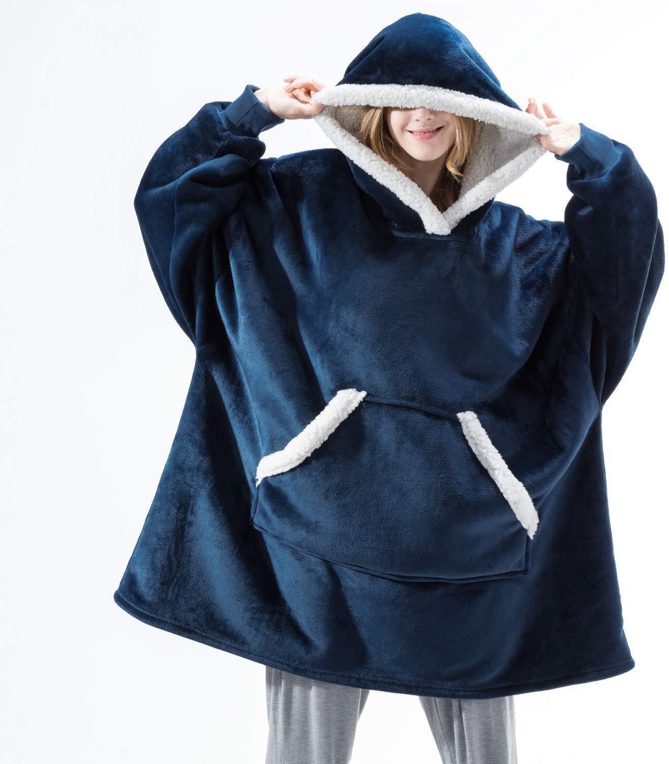 Sable | Sweatshirt-Decke mit Kapuze in Übergröße