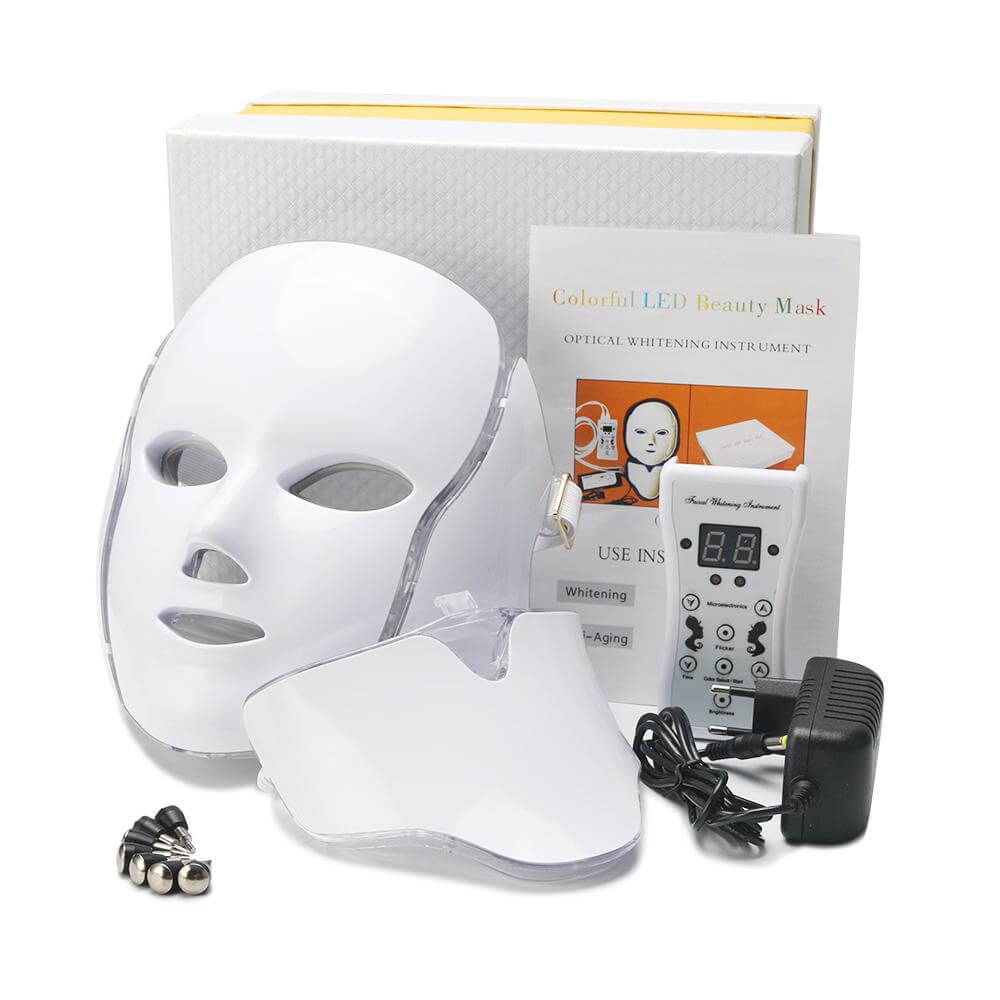 TherapyMask™ – 7-Farben LED-Gesichtsmaske, kabellos & wiederaufladbar [50% Rabatt]