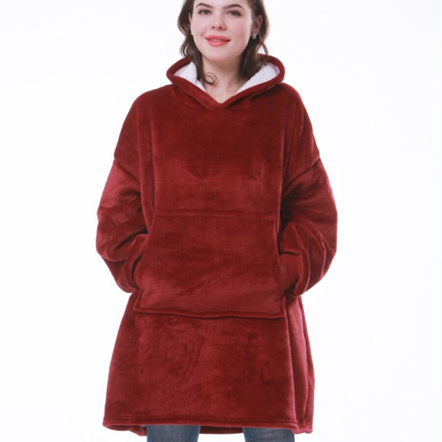 Sable | Sweatshirt-Decke mit Kapuze in Übergröße