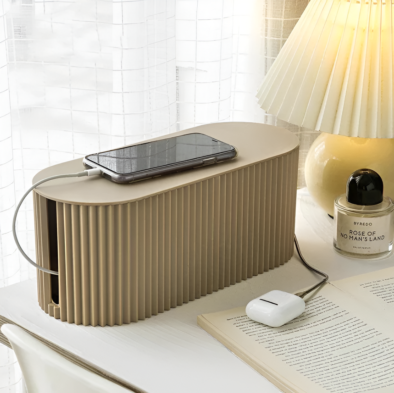 Kabelbox mit Deckel – Ordentliche Ladestation für Zuhause product image 5