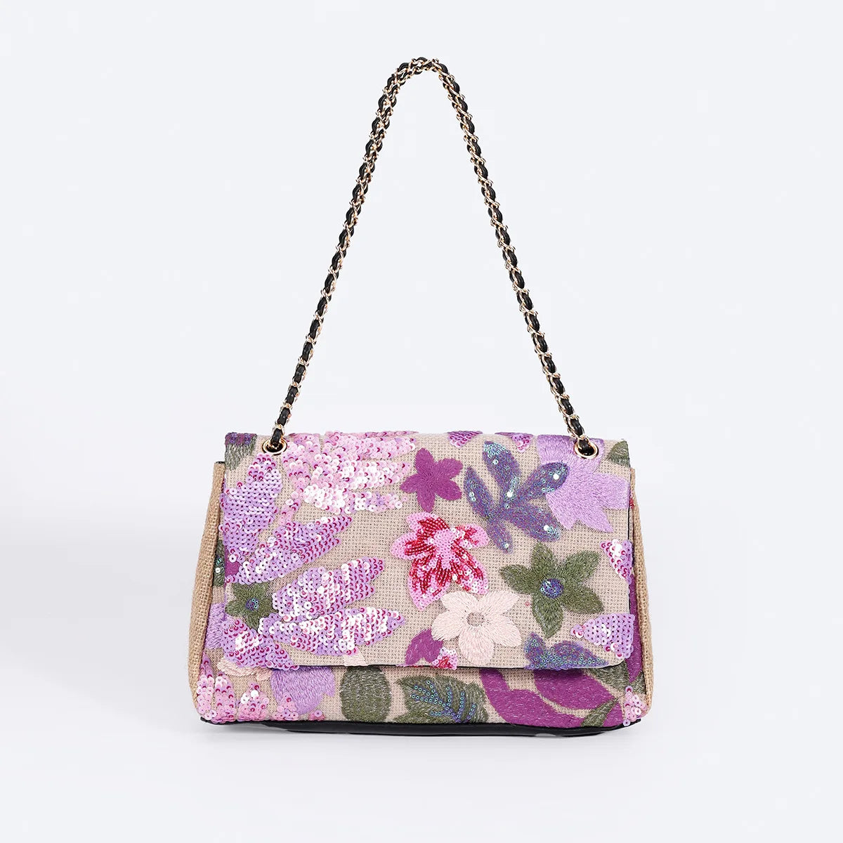 Glitzernde Pailletten Clutch mit elegantem Finish für Frauen