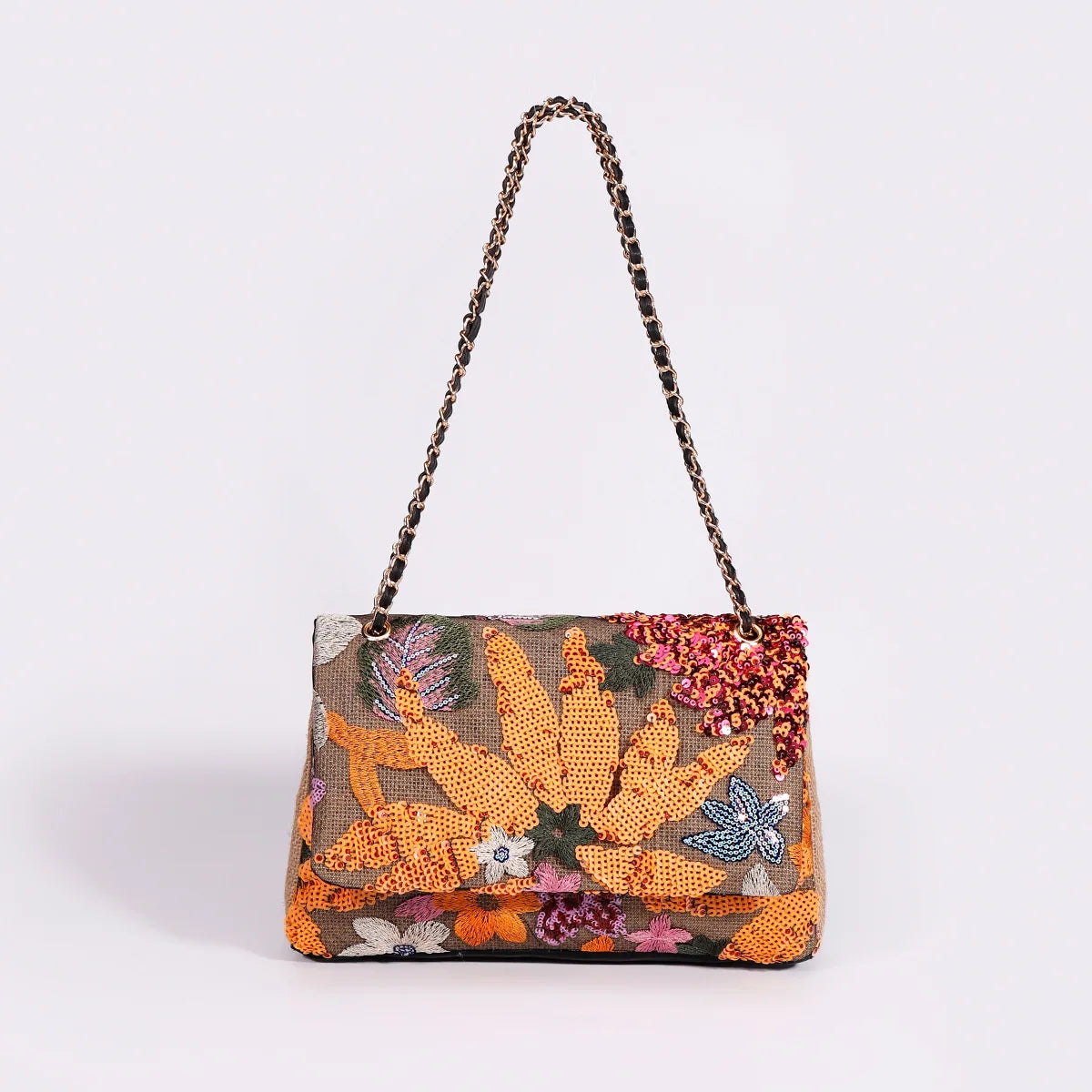 Glitzernde Pailletten Clutch mit elegantem Finish für Frauen