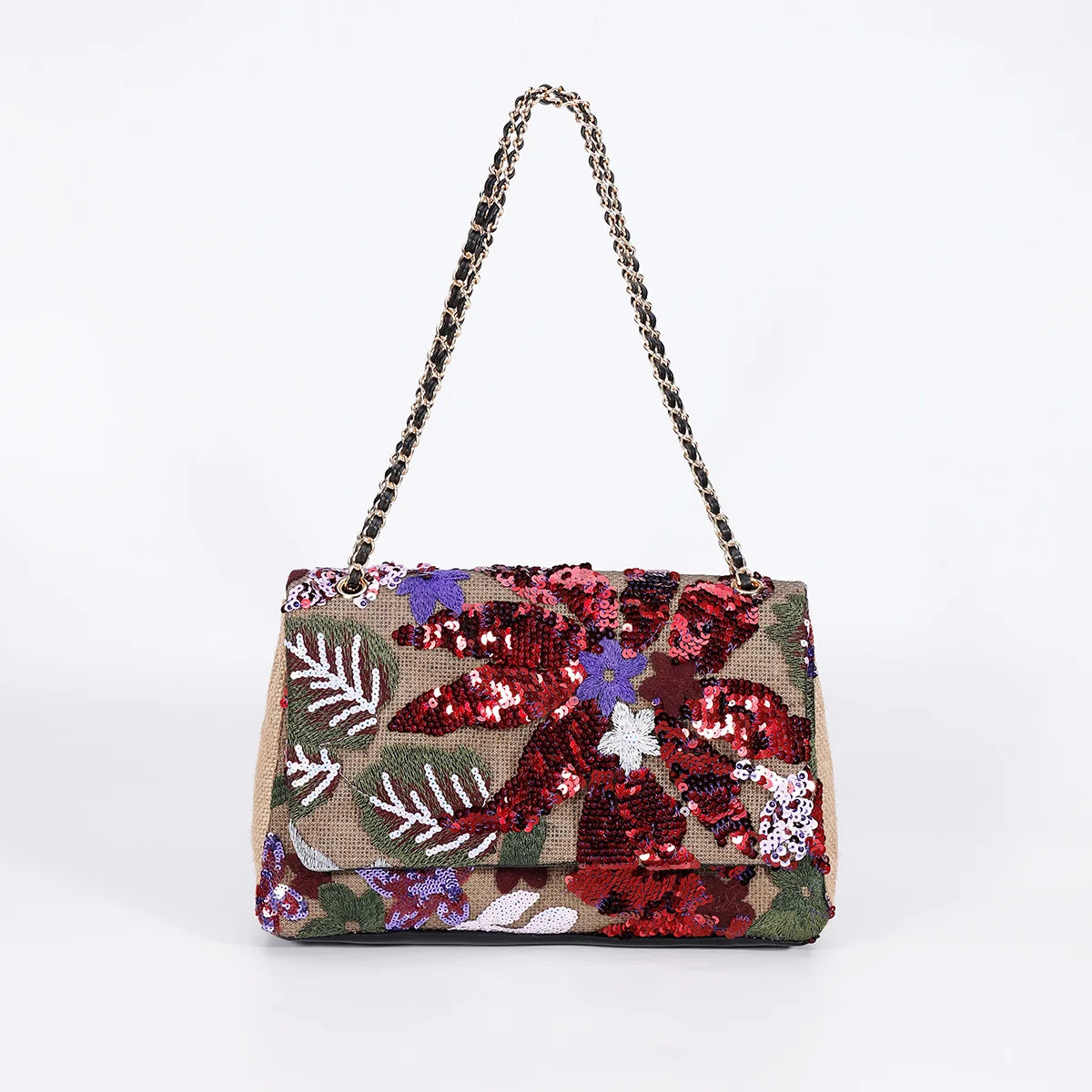 Glitzernde Pailletten Clutch mit elegantem Finish für Frauen
