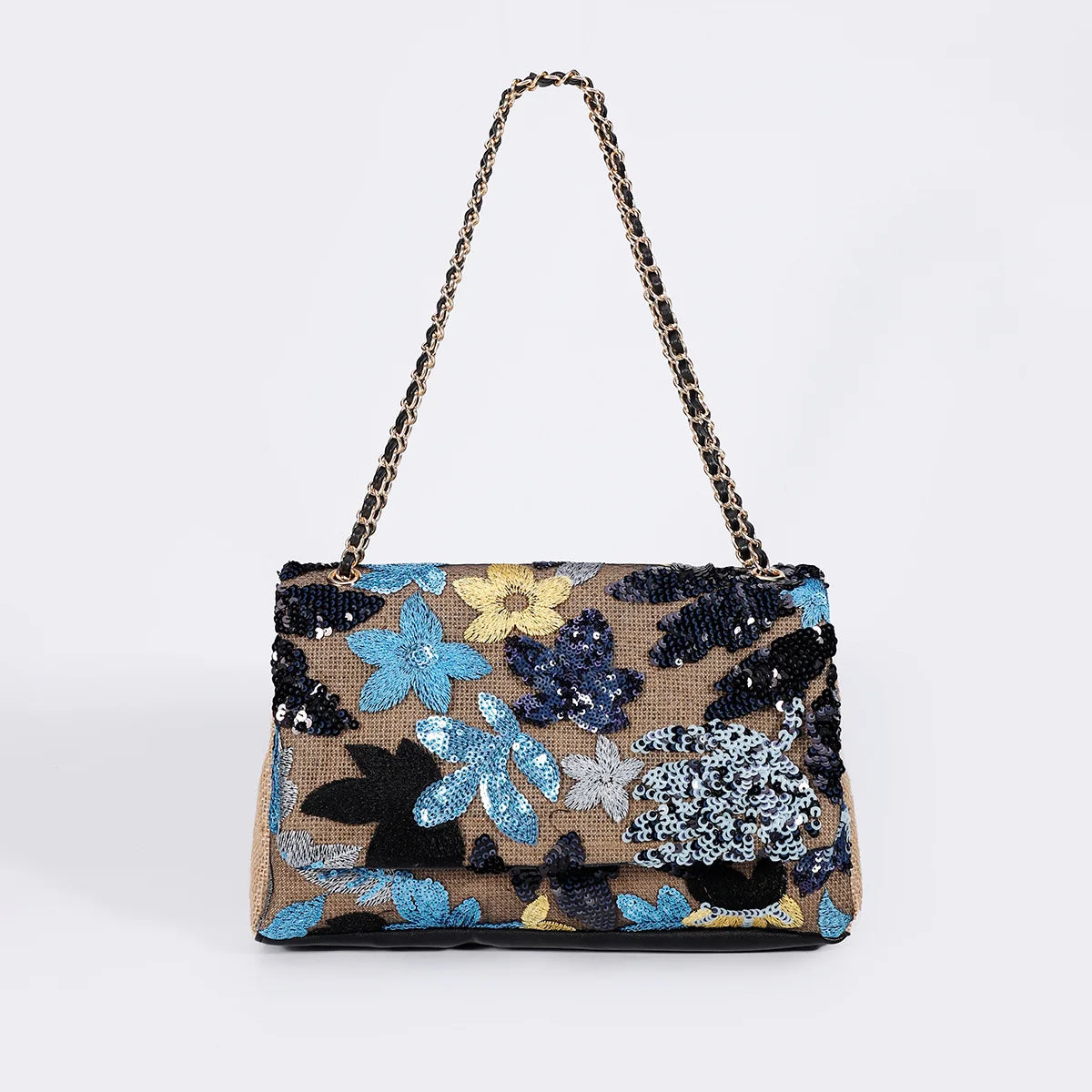 Glitzernde Pailletten Clutch mit elegantem Finish für Frauen
