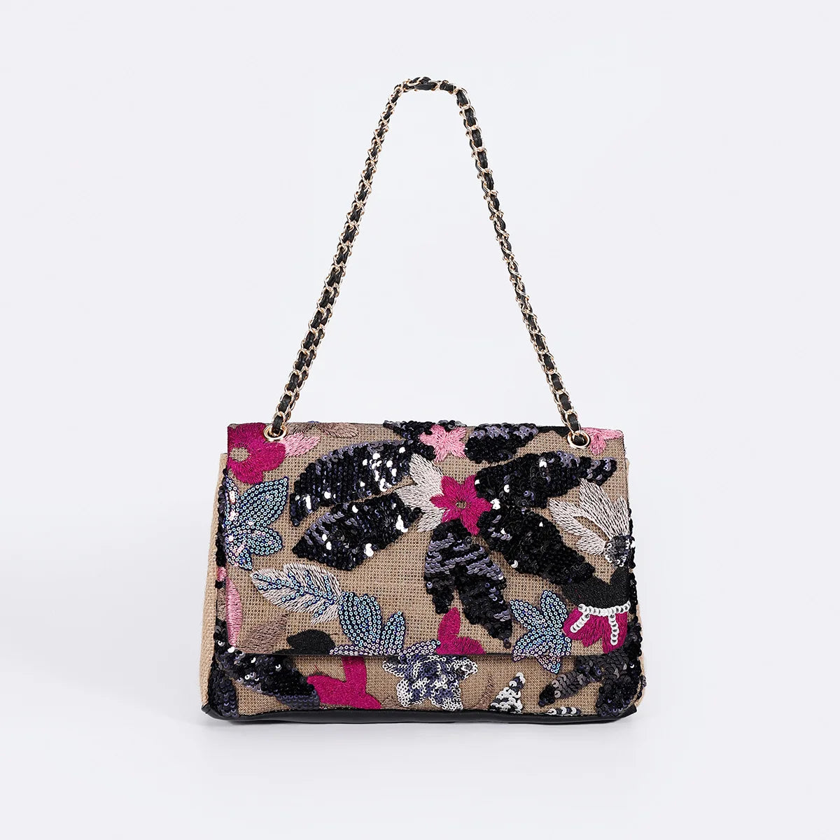 Glitzernde Pailletten Clutch mit elegantem Finish für Frauen