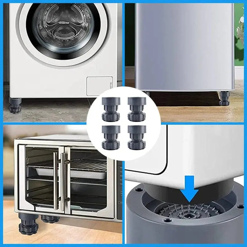 Höhenverstellbare Anti-Vibrations-Unterlage für Waschmaschinen – 4 Stück product image 4