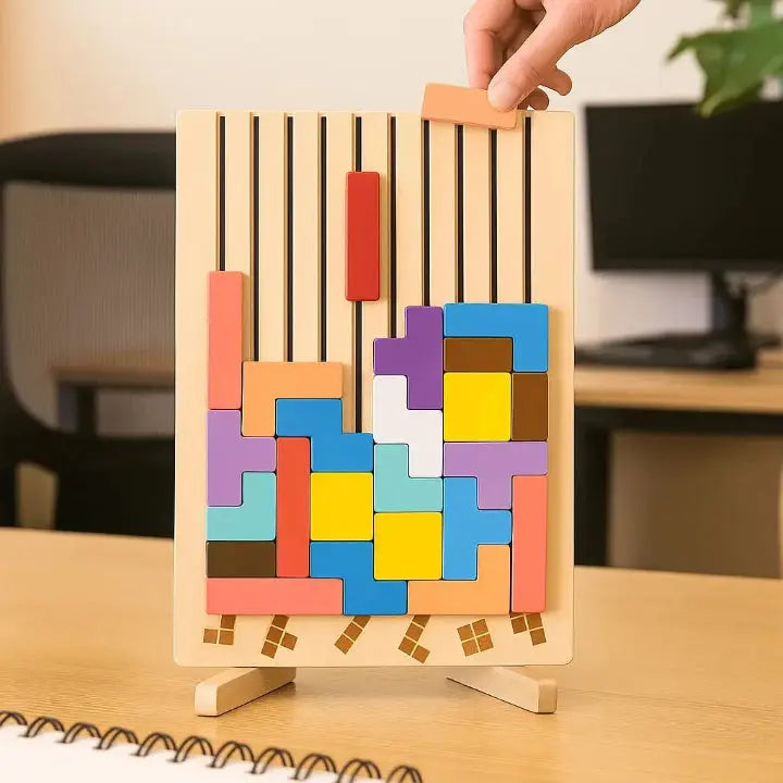 Holz-Tetris-Puzzlebrett – Der perfekte Brain-Break für Ihren Schreibtisch product image 4