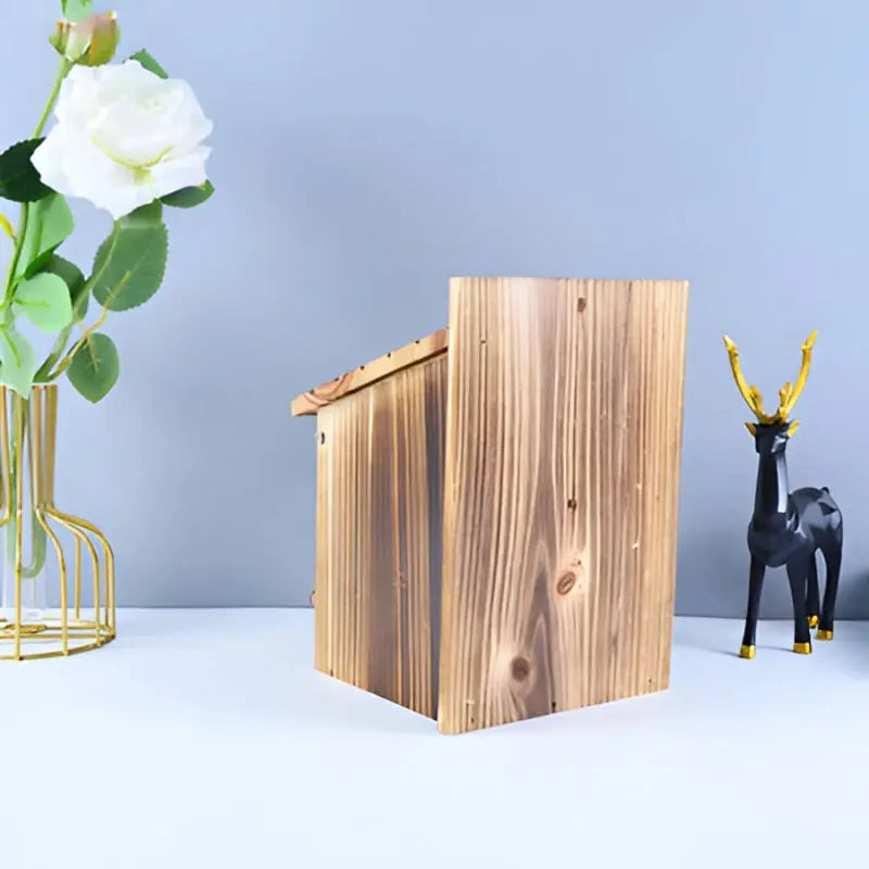 Holz-Vogelhaus Kastenform – Natürliche Deko für Garten & Zuhause product image 4