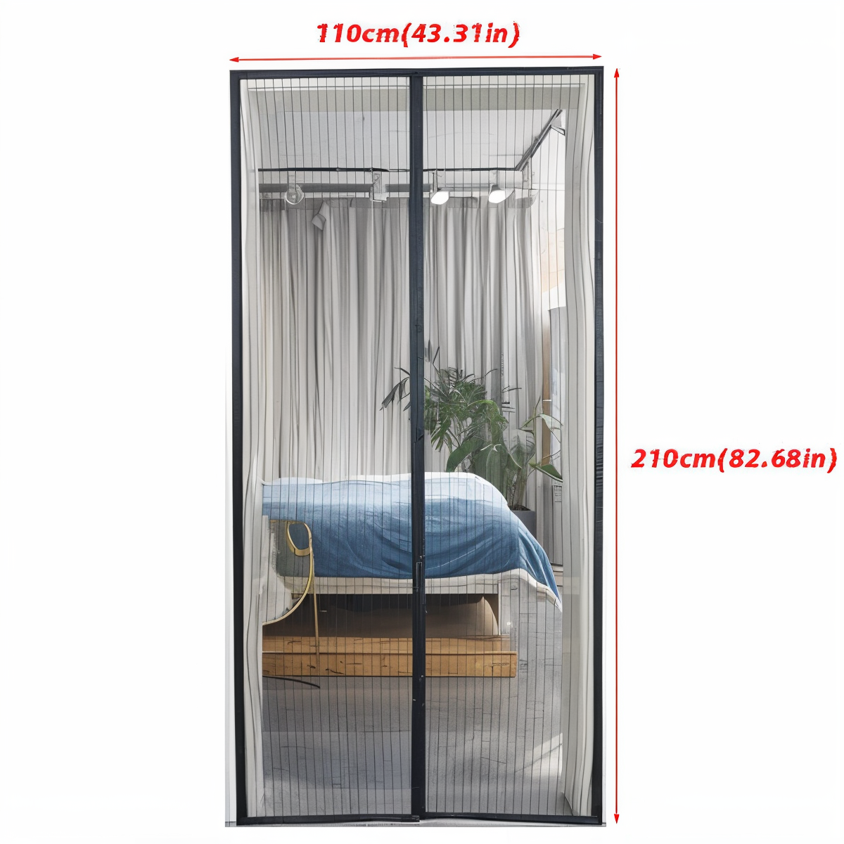 Magnet-Türnetz gegen Insekten – Schließt automatisch product image 8