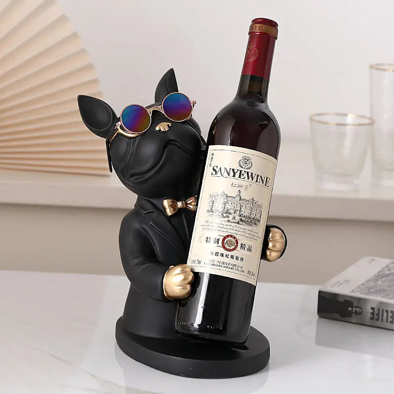 Weinglashalter Hunde-Figur – Handgefertigte Tischdekoration product image 3