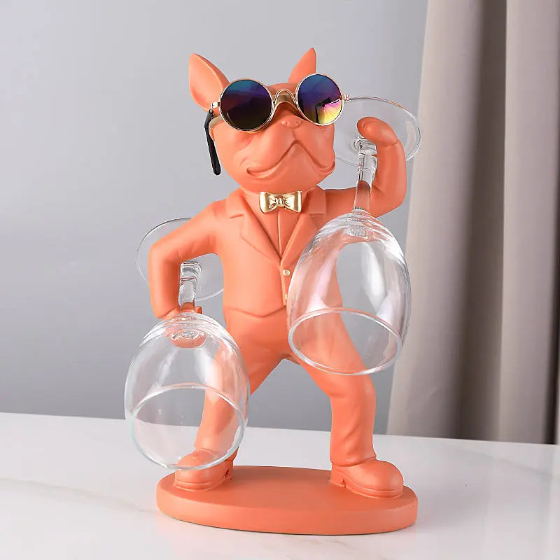 Weinglashalter Hunde-Figur – Handgefertigte Tischdekoration product image 10