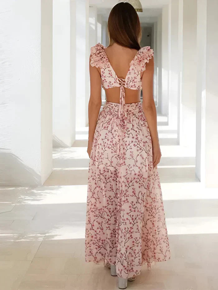 Strukturiertes Midikleid mit feinen Details für Frauen