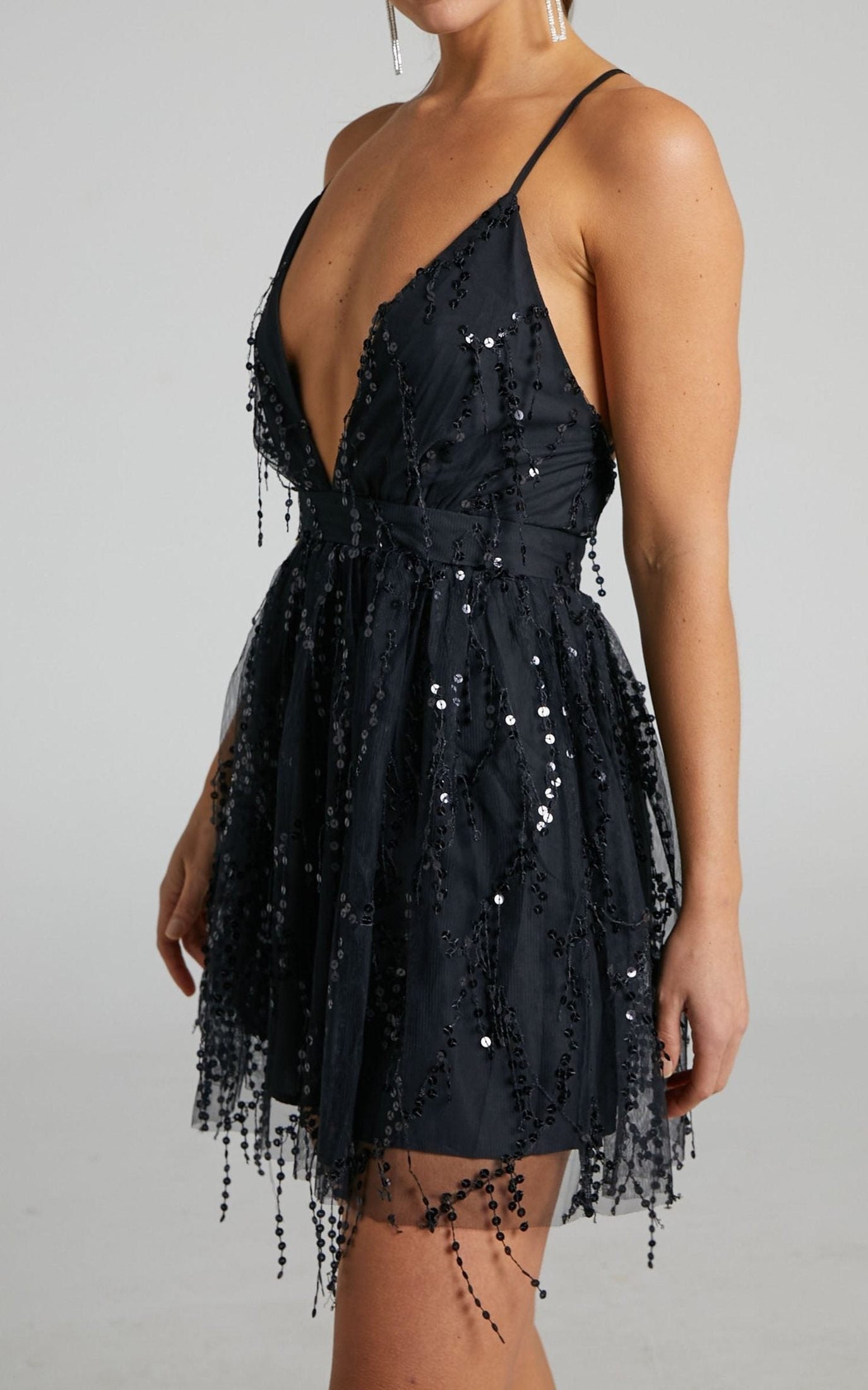Elegantes Partykleid Mit Pailletten Für Frauen