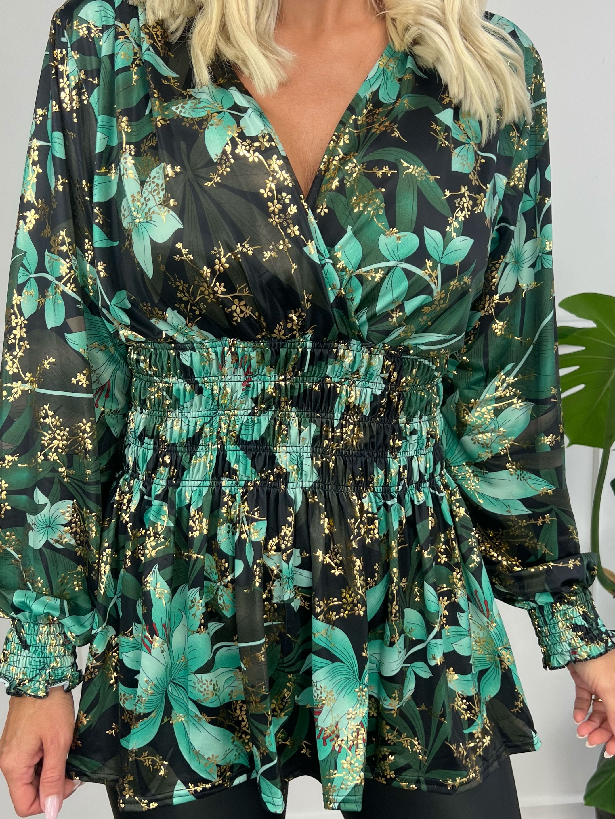 Xylara | Elastische Bluse mit Langarm