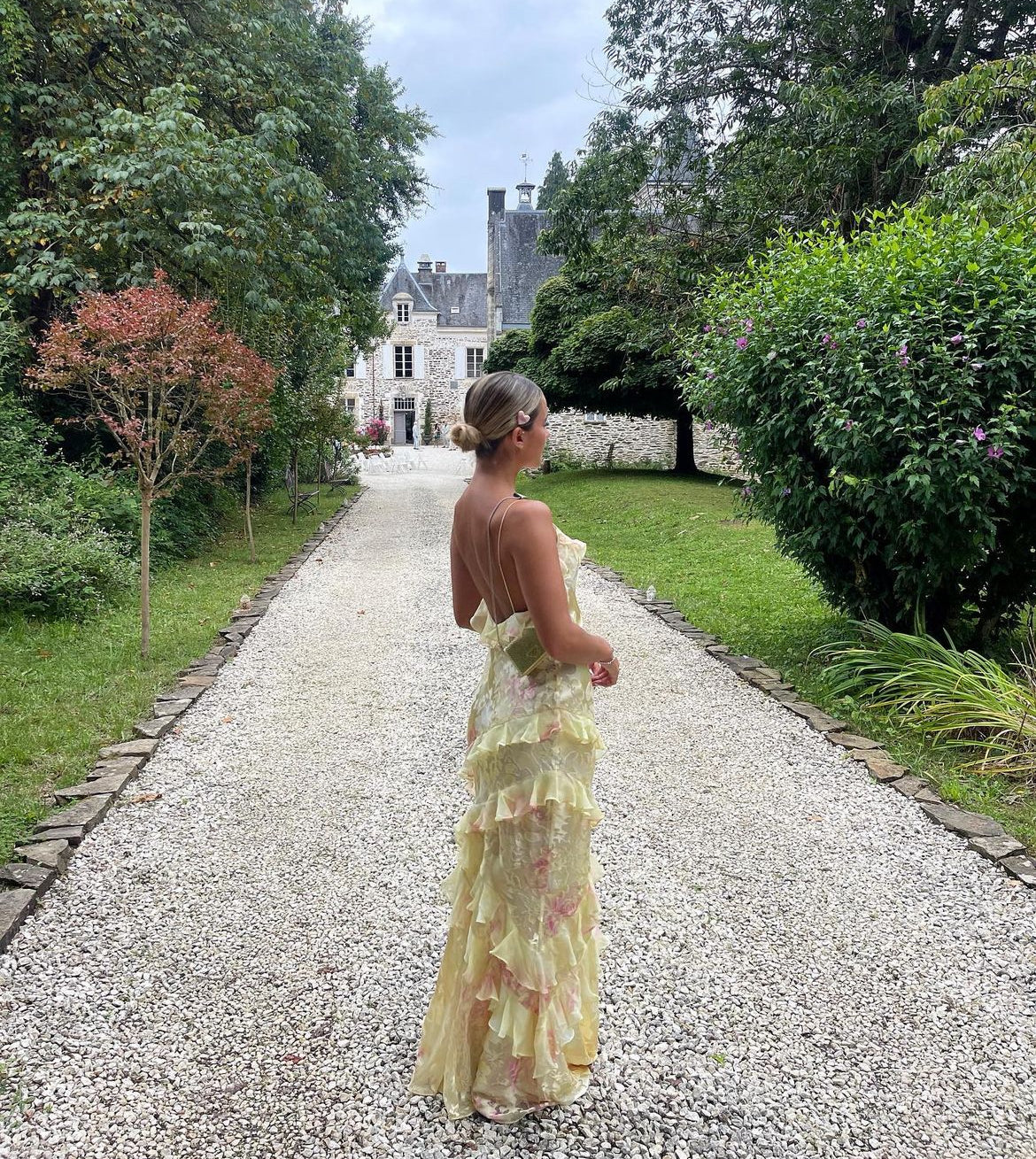 Ärmelloses langes Kleid mit elegantem Design Für Frauen