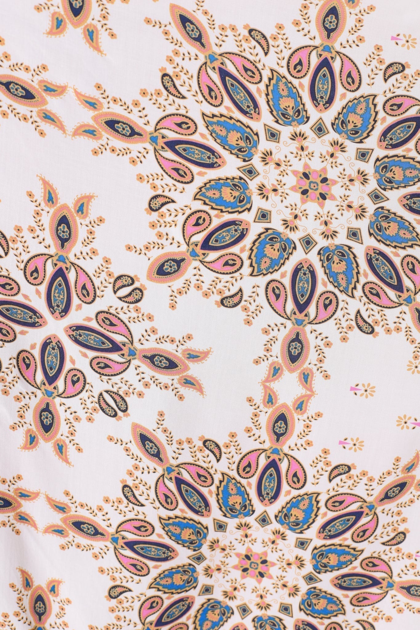 Aziel | Boho-Midikleid mit Edelsteinprint