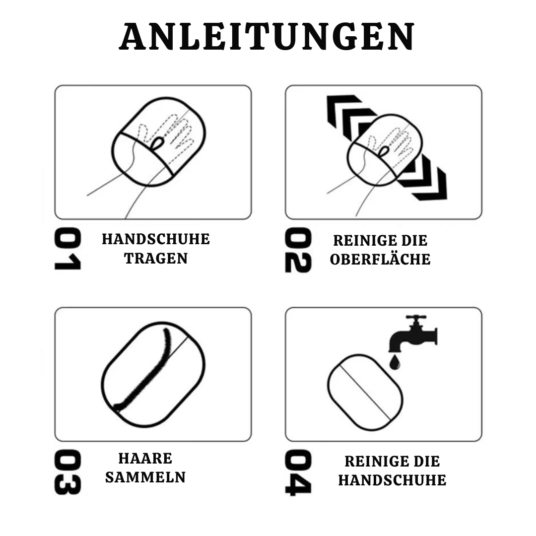 1+1 Gratis | FurFree™ - Tierhaarentferner-Handschuhe
