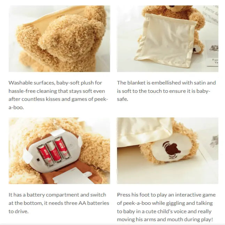 BuddyBear – Der Peek-a-Boo Teddybär, der Ihr Baby jedes Mal zum Lachen bringt product image 7