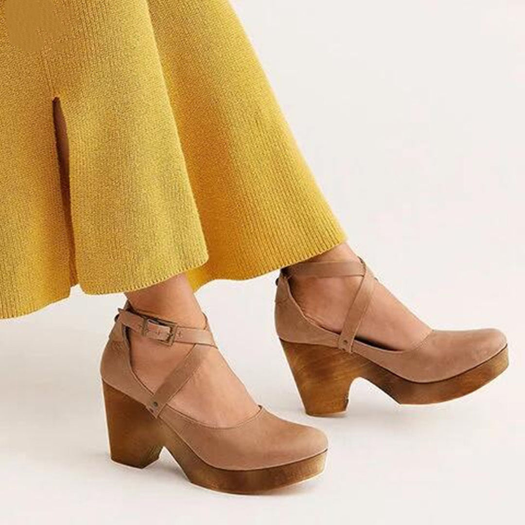 Halyra | Keilabsatz-Schuhe mit Riemchen