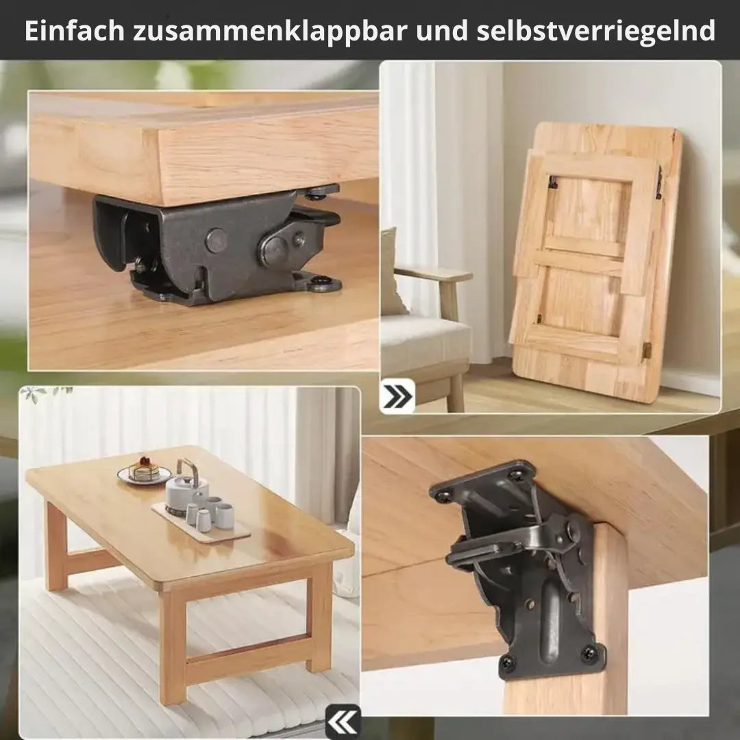 AngleClip™ – Klappscharnier mit Automatischer Verriegelung für Möbel & Türen [50% Rabatt]