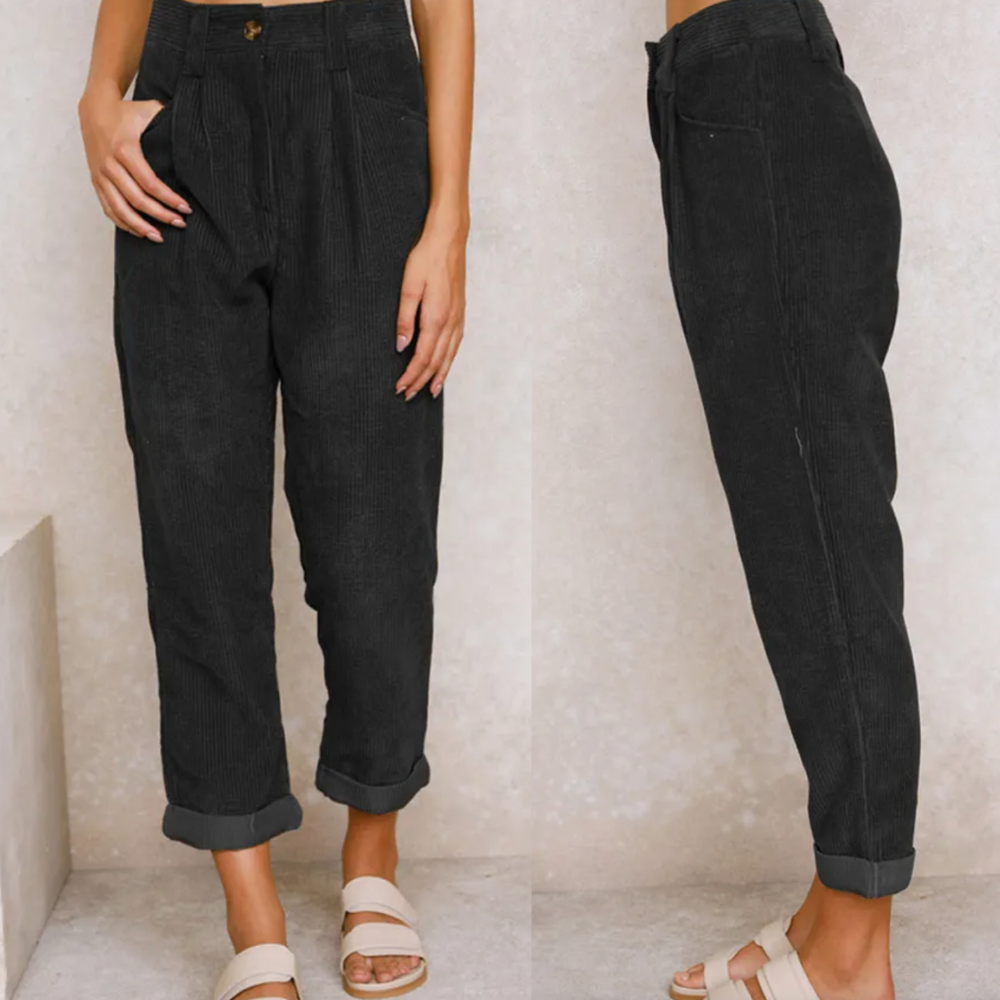 Ingram | Smarte Cordhose mit weitem Schnitt