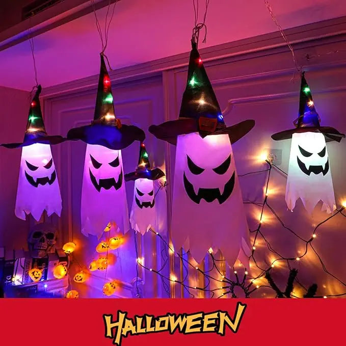 GhostLantern™ – 5-teiliges Geisterhut-Lichterset für gruselige Stimmung [50 % Rabatt]