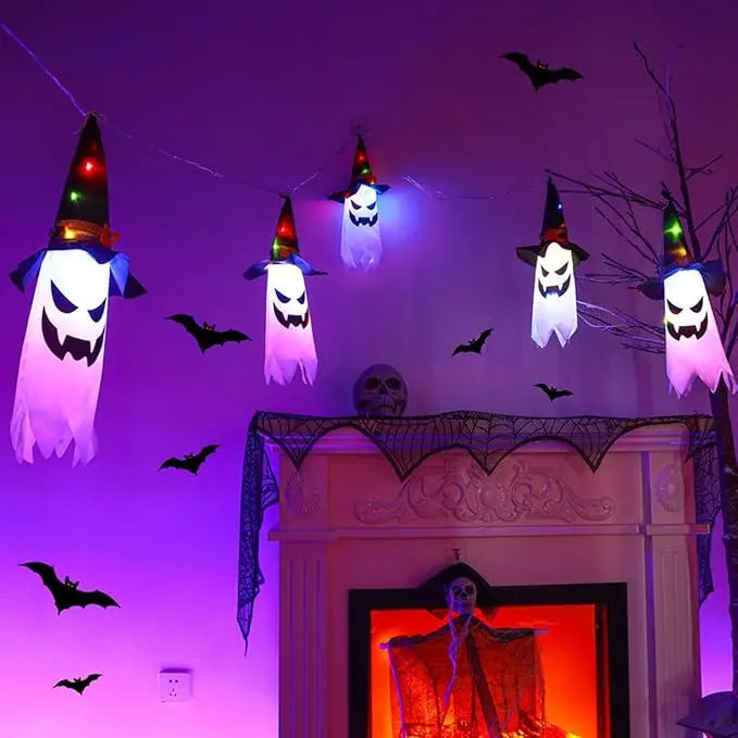 GhostLantern™ – 5-teiliges Geisterhut-Lichterset für gruselige Stimmung [50 % Rabatt]