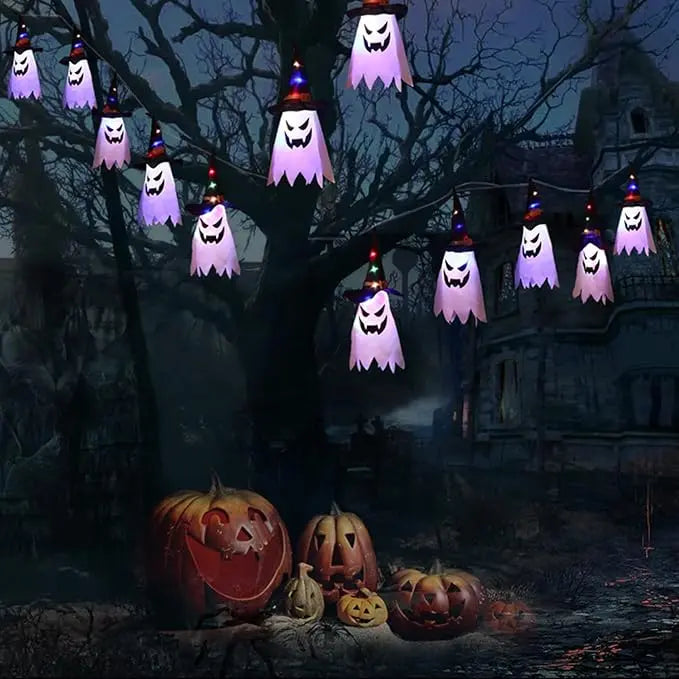 GhostLantern™ – 5-teiliges Geisterhut-Lichterset für gruselige Stimmung [50 % Rabatt]