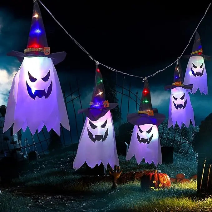 GhostLantern™ – 5-teiliges Geisterhut-Lichterset für gruselige Stimmung [50 % Rabatt]