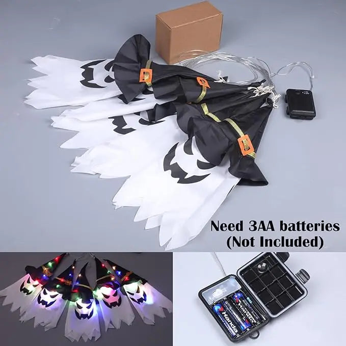 GhostLantern™ – 5-teiliges Geisterhut-Lichterset für gruselige Stimmung [50 % Rabatt]