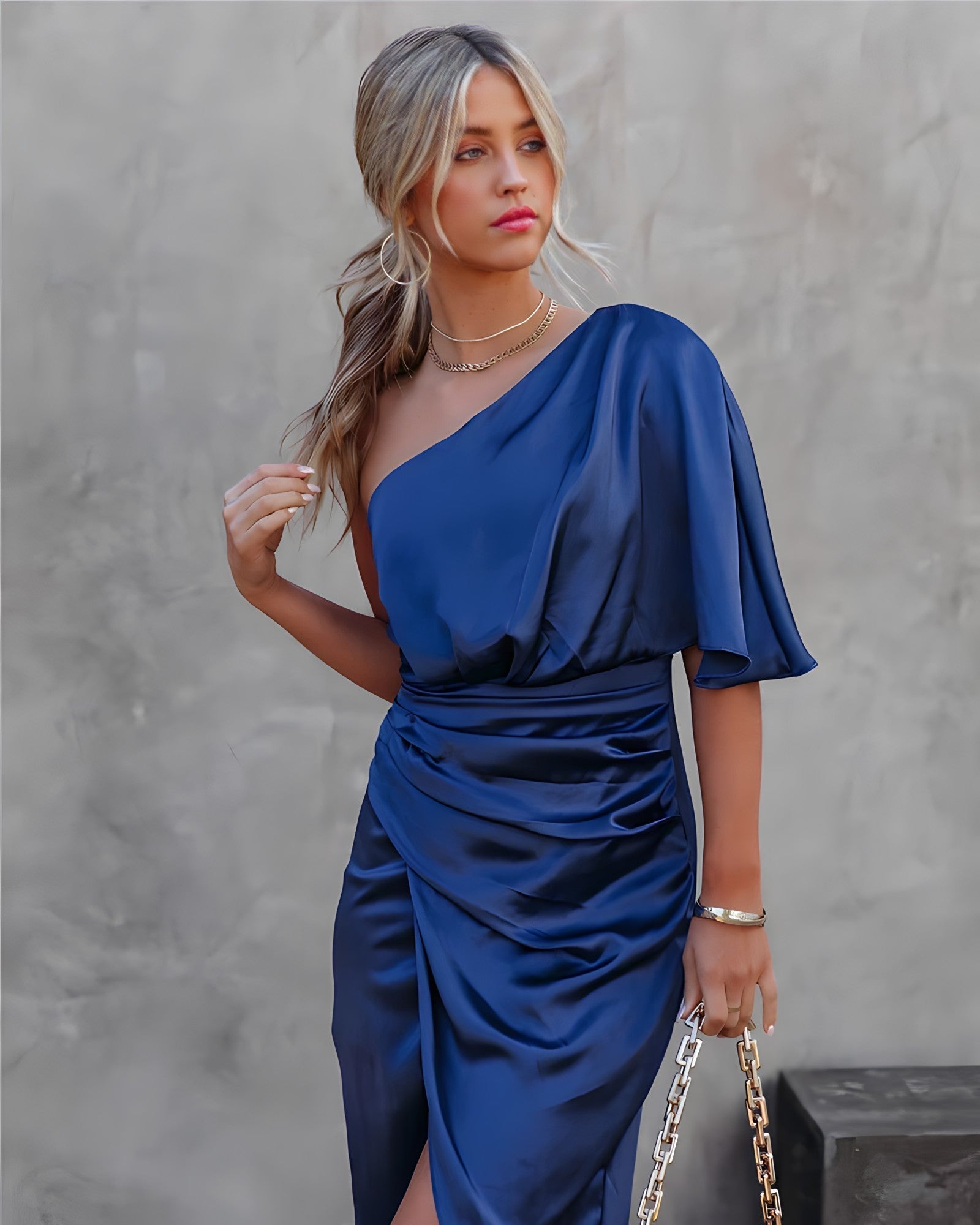 Greer |  Elegantes One Shoulder Cocktailkleid