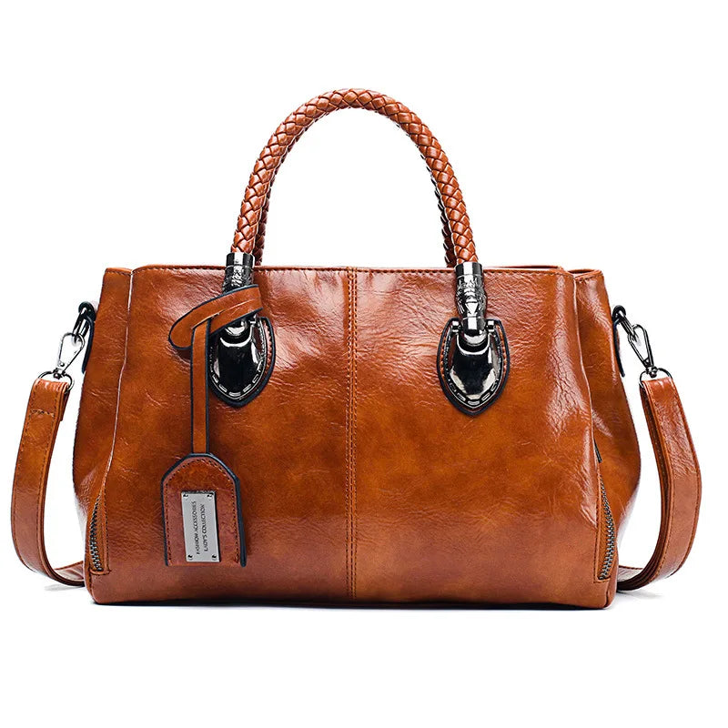 Zeplyn | Ledertasche mit großem Fassungsvermögen