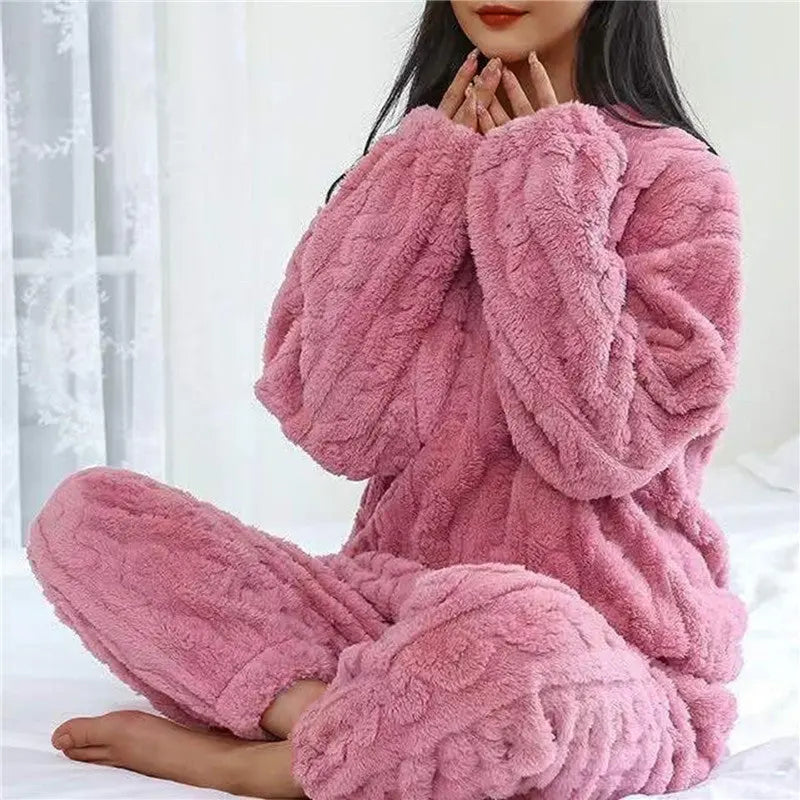 Fleece-Pyjama-Set für Gemütlichkeit für Frauen