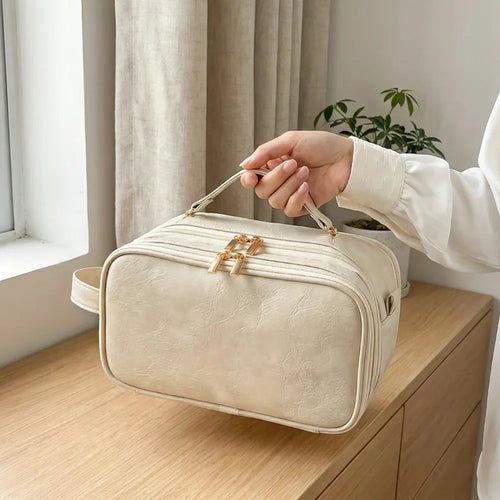 Flach aufklappbare Kosmetiktasche – Pinselschutz, 25+ Produkte product image 2