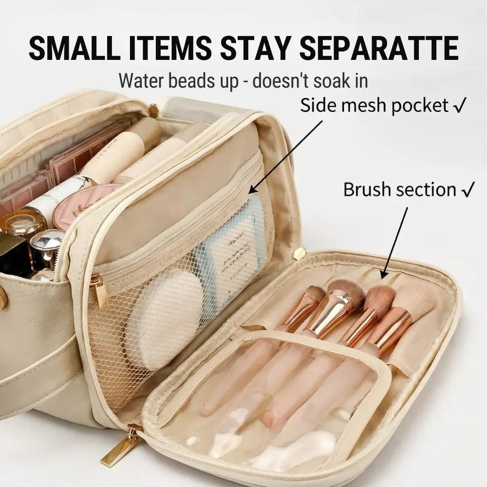 Flach aufklappbare Kosmetiktasche – Pinselschutz, 25+ Produkte product image 10