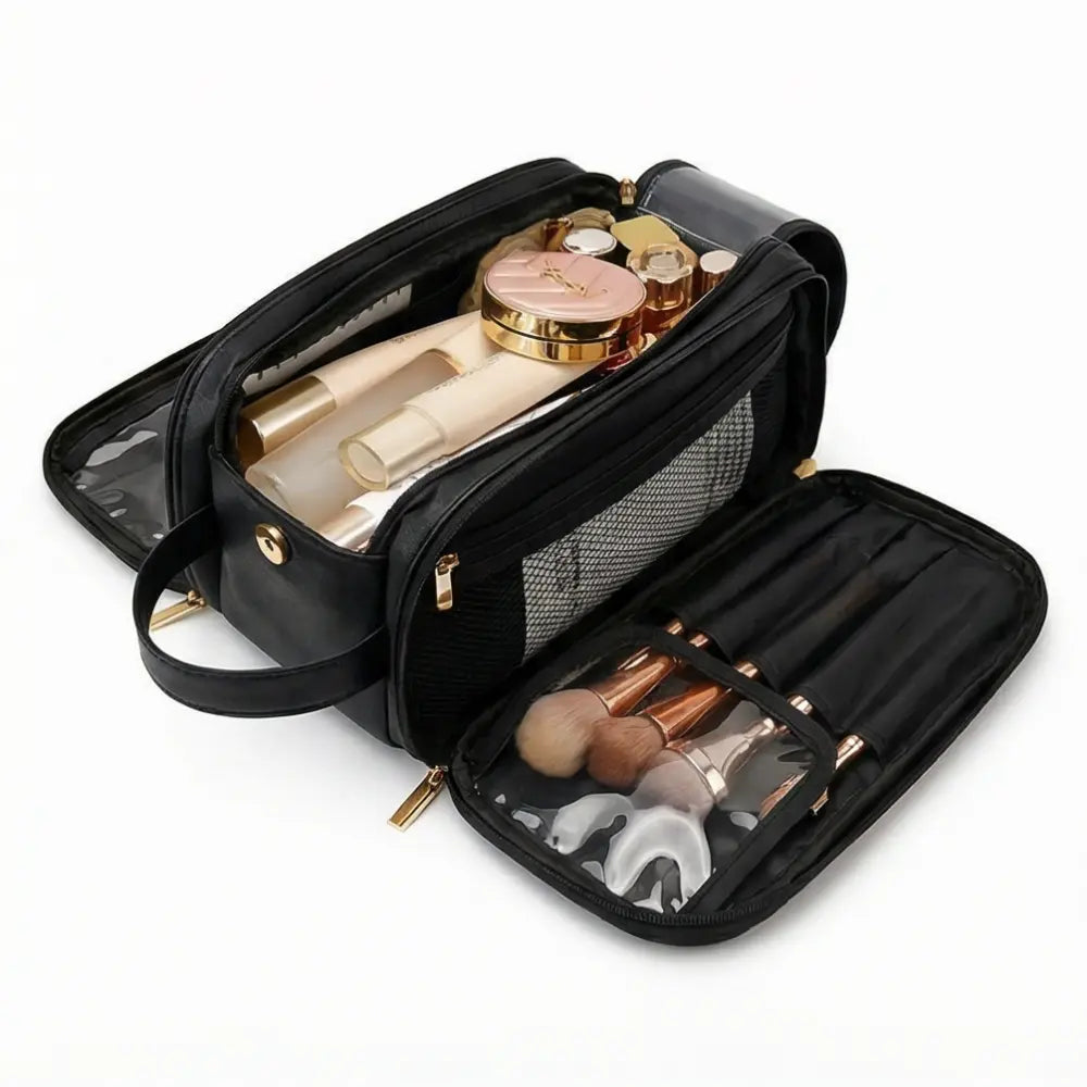 Flach aufklappbare Kosmetiktasche – Pinselschutz, 25+ Produkte product image 13